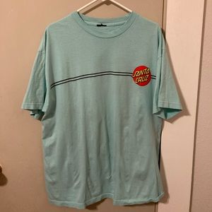santa cruz light blue men’s t shirt size xl for women (size xxl)